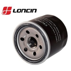 Oliefilter til Loncin 150350046-0002 monteret på motor.
