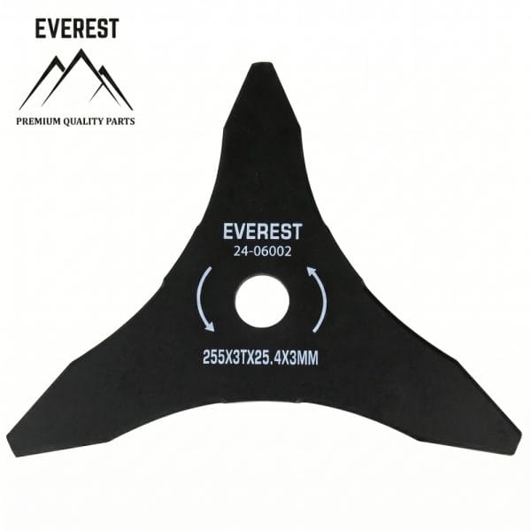 Universal skæreblad til buskrydder 3-tands klinge 255mm