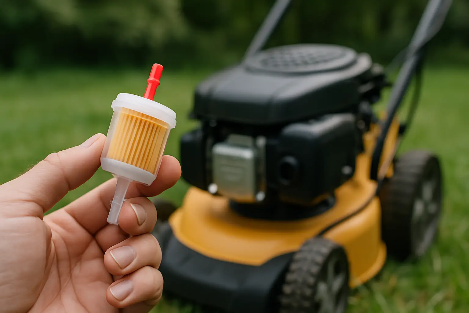 Brændstoffilter til havemaskine: sådan vælger du rigtigt