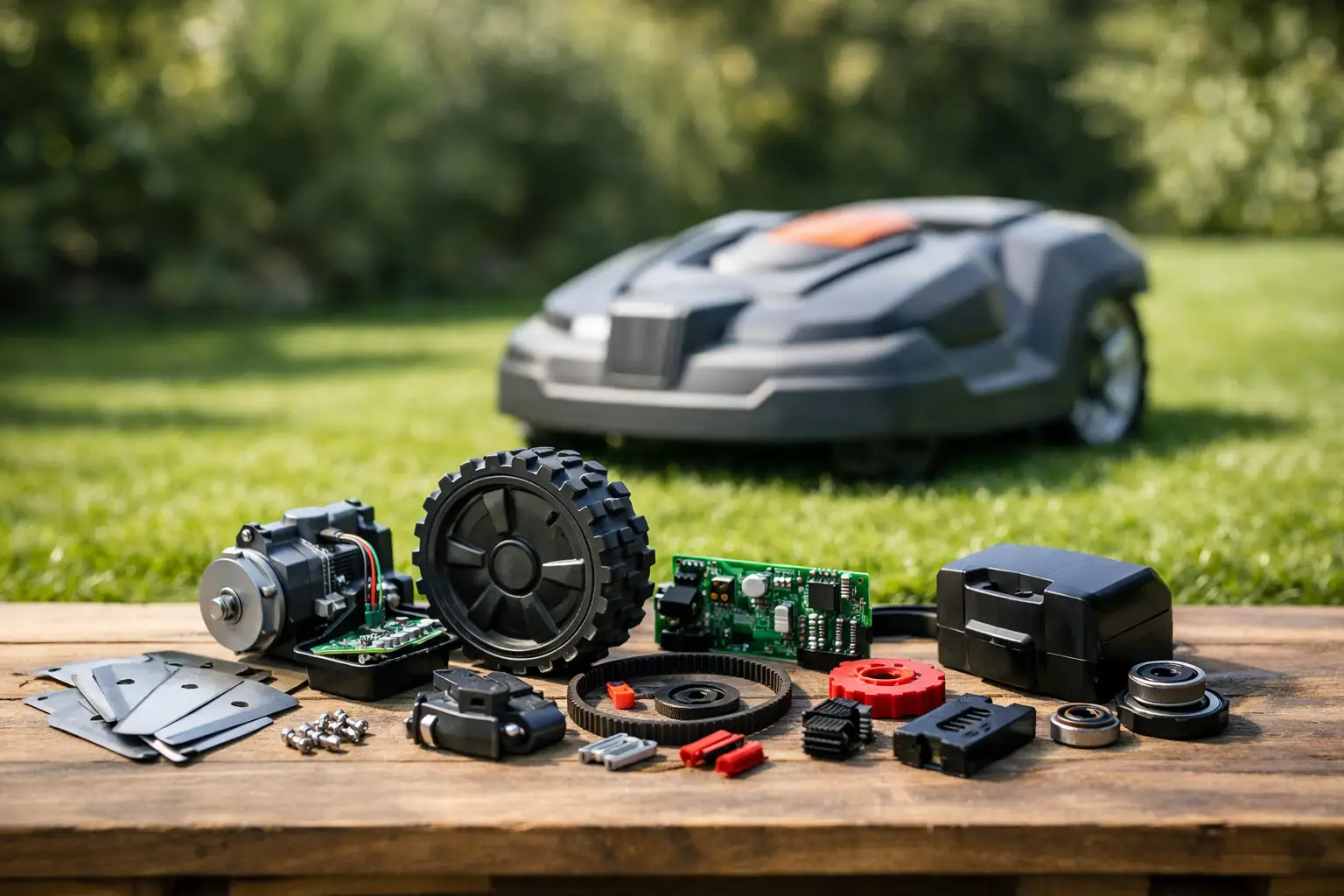 Find reservedele til robotplæneklipper model