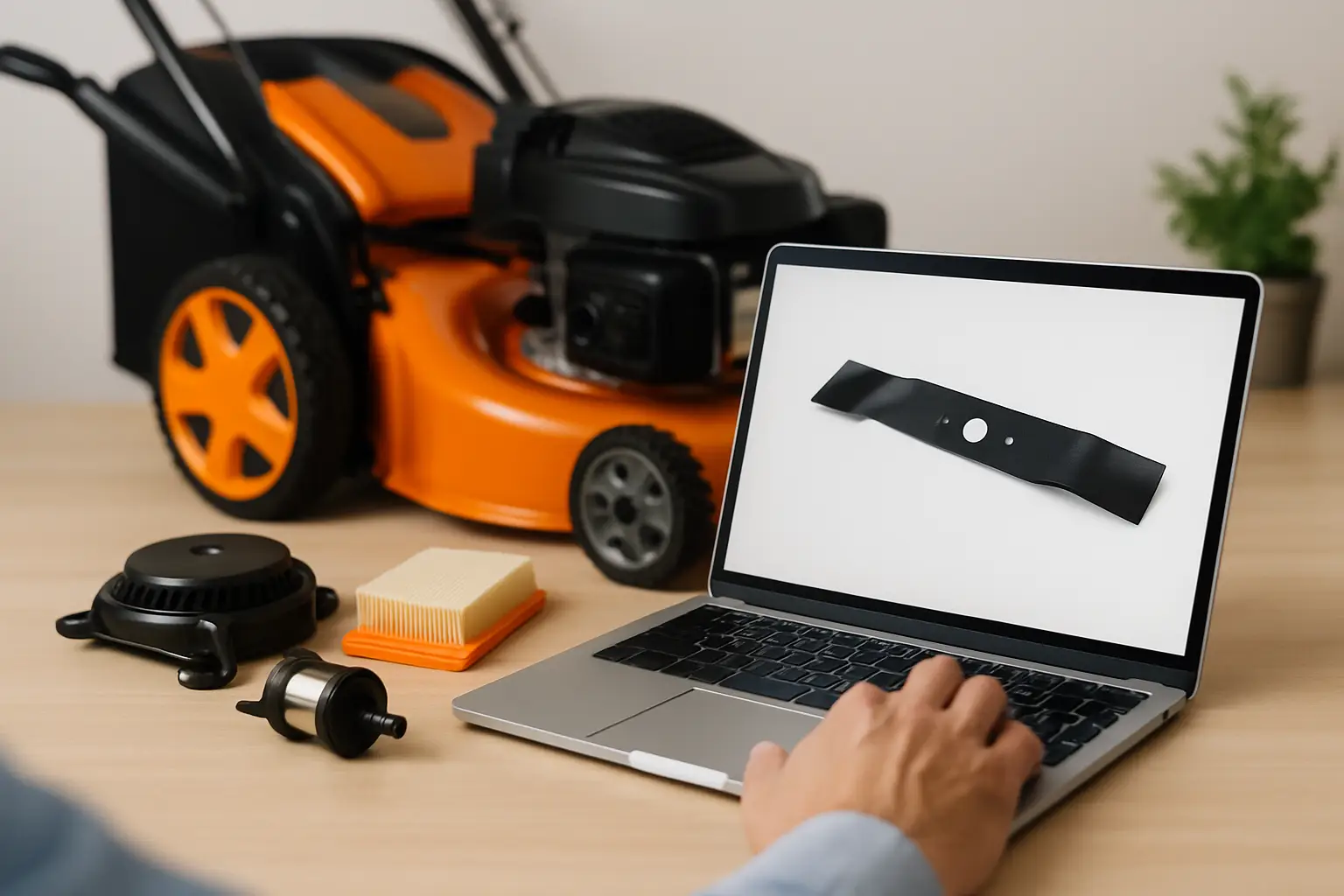 Køb plæneklipperdele online uden fejlkøb