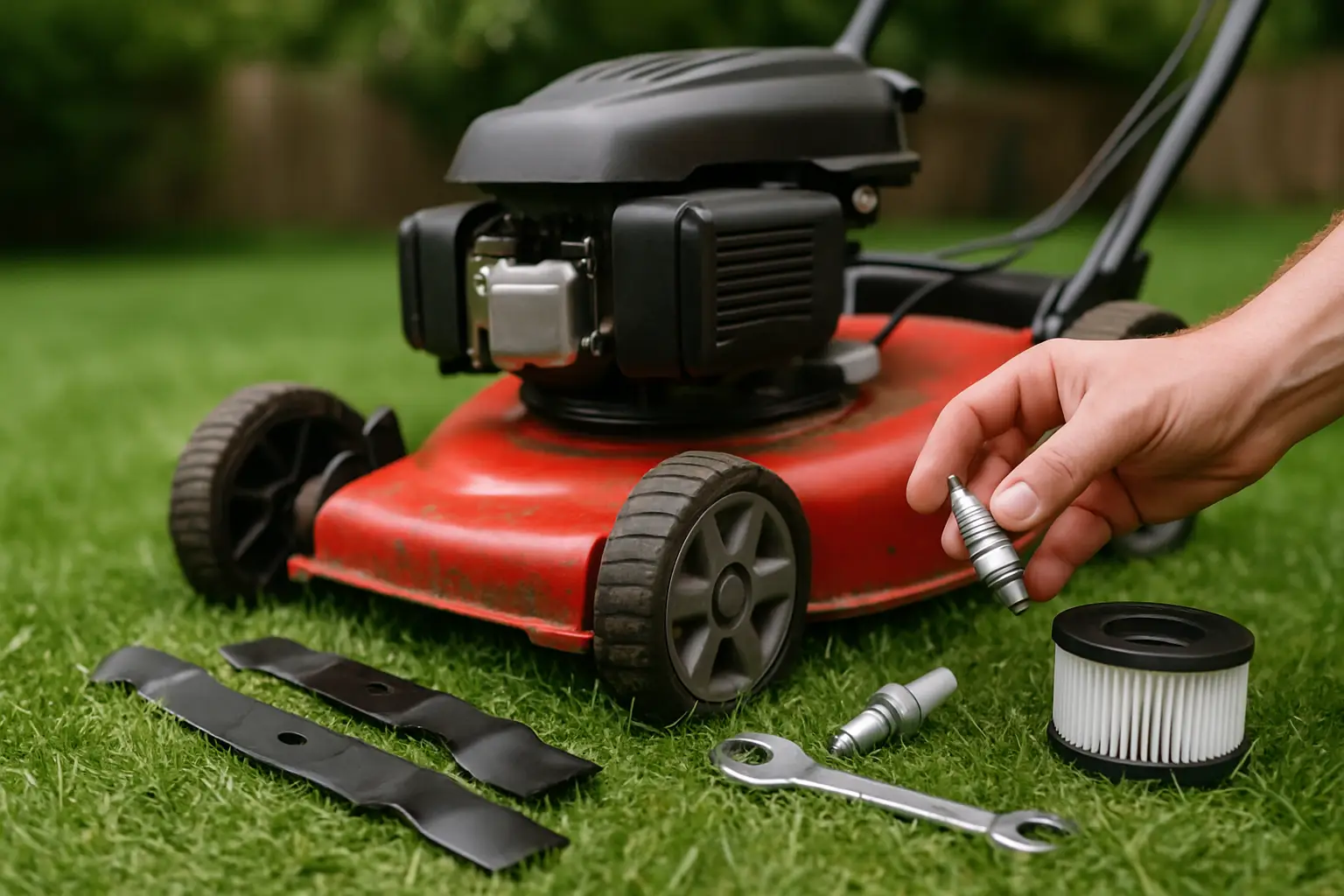 Reservedele til plæneklipper: få den i gang igen