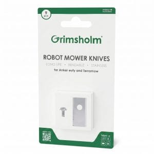 Knive til Anker Eufy og Terramow robotplæneklipper 9 stk med skruer.