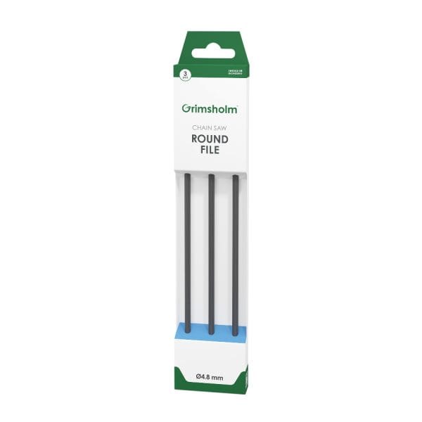Grimsholm rundfil 4.8 mm til motorsav 3-styk